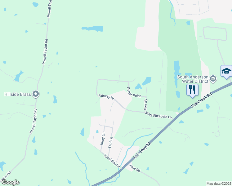 map of restaurants, bars, coffee shops, grocery stores, and more near 1244 Fairway Drive in Lawrenceburg
