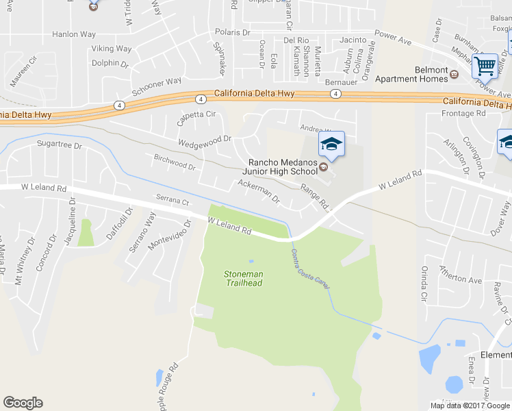 map of restaurants, bars, coffee shops, grocery stores, and more near 2134 Debra Court in Pittsburg