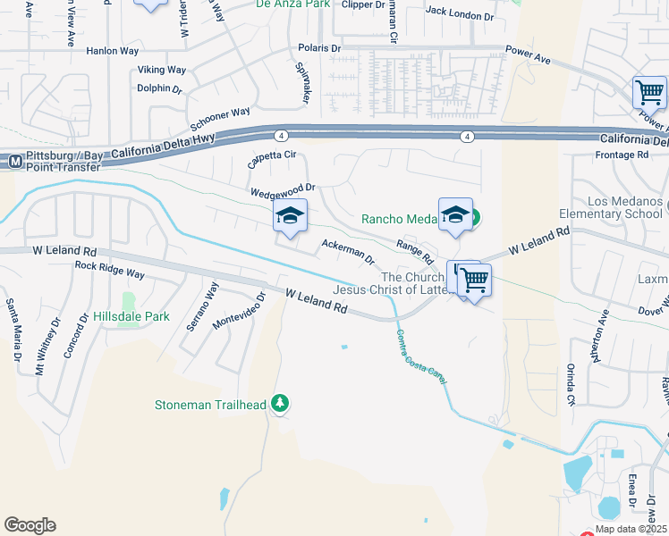 map of restaurants, bars, coffee shops, grocery stores, and more near 2132 Austin Court in Pittsburg