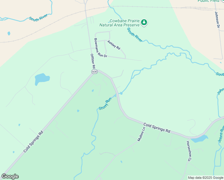 map of restaurants, bars, coffee shops, grocery stores, and more near 780 Cold Springs Road in Stuarts Draft