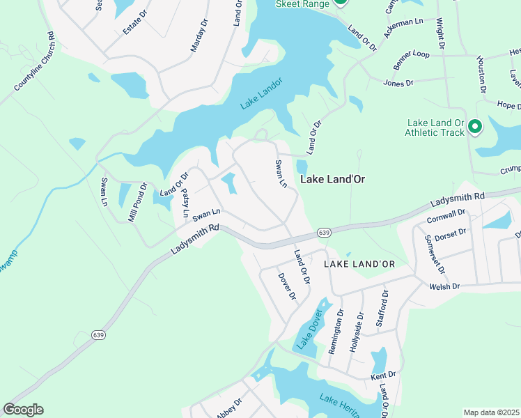 map of restaurants, bars, coffee shops, grocery stores, and more near 279 Land Or Drive in Ruther Glen