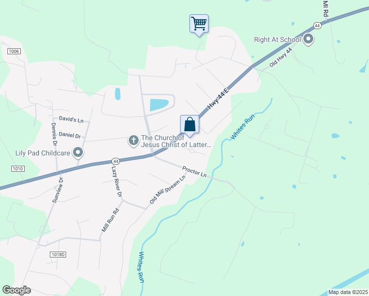 map of restaurants, bars, coffee shops, grocery stores, and more near 175 Meadowlark Lane in Shepherdsville