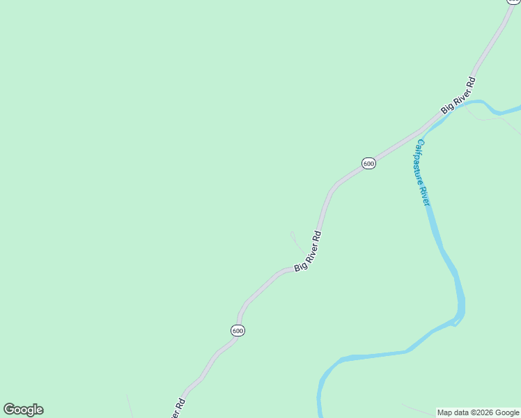 map of restaurants, bars, coffee shops, grocery stores, and more near Big River Road in Goshen