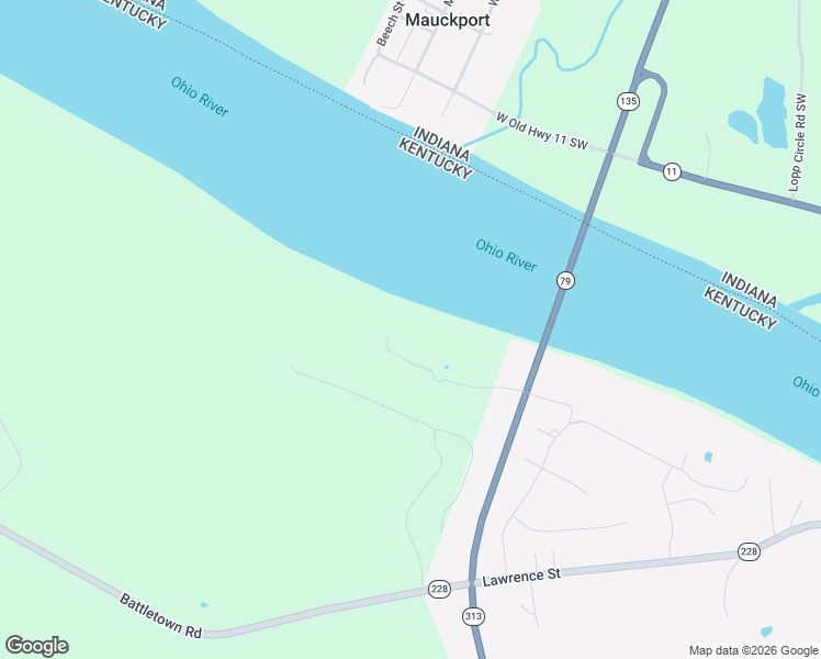 map of restaurants, bars, coffee shops, grocery stores, and more near River Edge Drive in Brandenburg