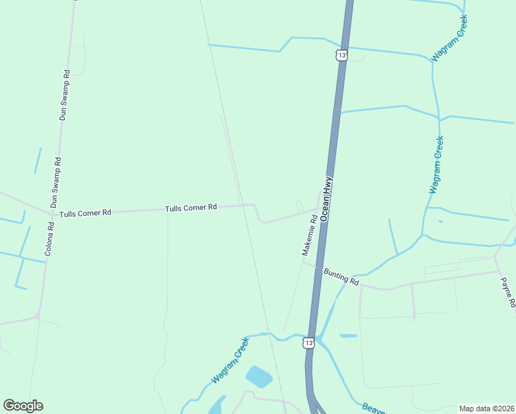 map of restaurants, bars, coffee shops, grocery stores, and more near 2339 Tulls Corner Road in Pocomoke City