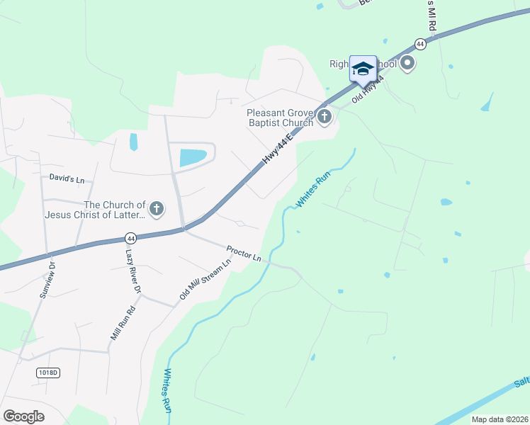 map of restaurants, bars, coffee shops, grocery stores, and more near 262 Meadowlark Lane in Shepherdsville