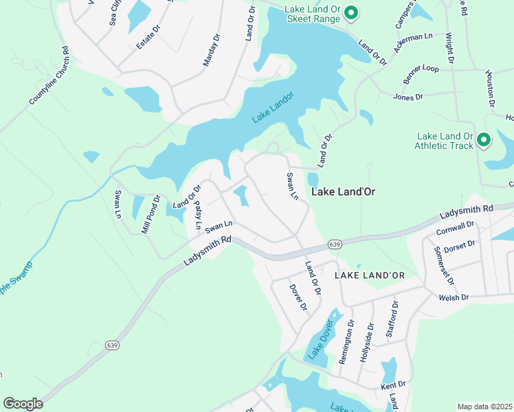 map of restaurants, bars, coffee shops, grocery stores, and more near 289 Land Or Drive in Ruther Glen