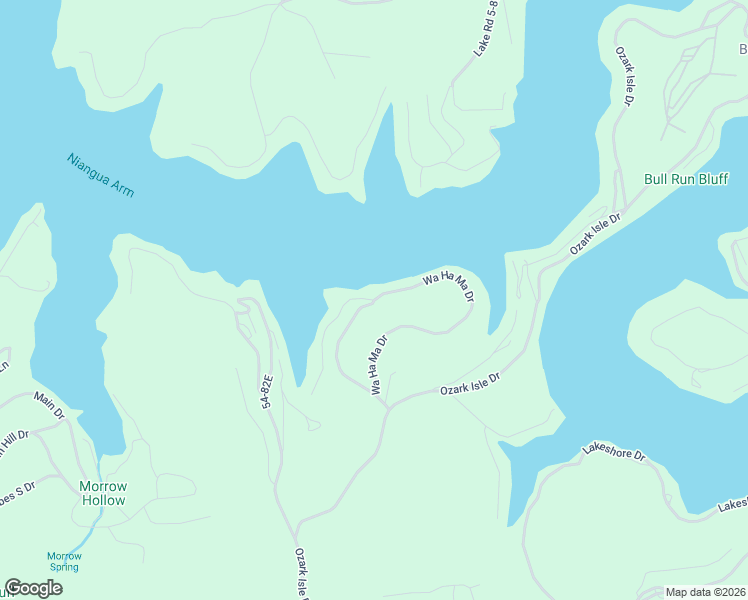 map of restaurants, bars, coffee shops, grocery stores, and more near 2 Wa Ha Ma Court in Camdenton