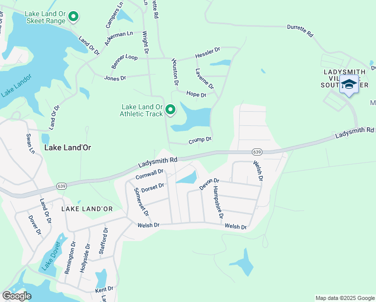 map of restaurants, bars, coffee shops, grocery stores, and more near 324 Crump Drive in Ruther Glen