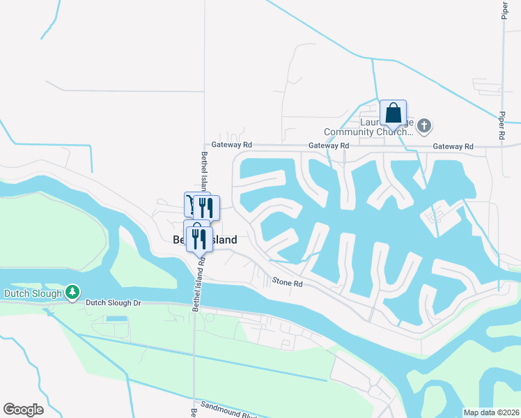 map of restaurants, bars, coffee shops, grocery stores, and more near 419 Halcyon Place in Bethel Island