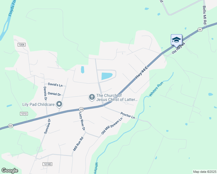 map of restaurants, bars, coffee shops, grocery stores, and more near 207 Shady Pond Lane in Shepherdsville
