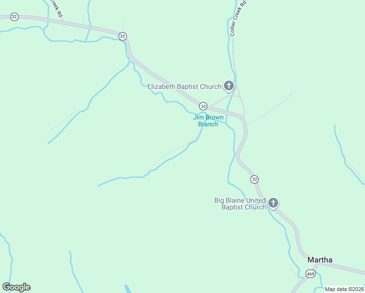 map of restaurants, bars, coffee shops, grocery stores, and more near 23657 Kentucky 32 in Martha