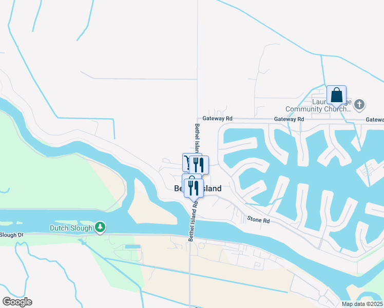 map of restaurants, bars, coffee shops, grocery stores, and more near 6353 Bethel Island Road in Bethel Island