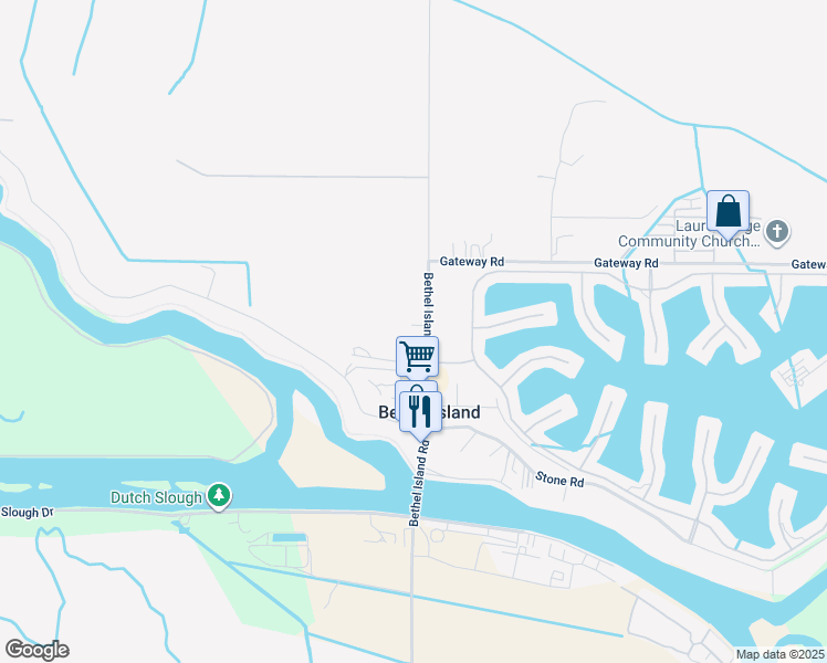 map of restaurants, bars, coffee shops, grocery stores, and more near 6353 Bethel Island Road in Bethel Island