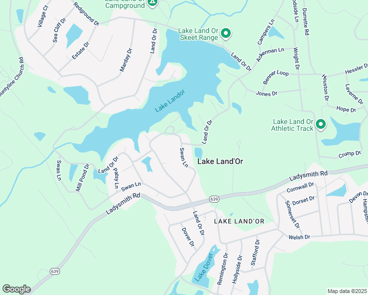 map of restaurants, bars, coffee shops, grocery stores, and more near 902 Swan Lane in Ruther Glen