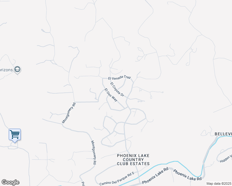 map of restaurants, bars, coffee shops, grocery stores, and more near 21800 El Coyote Drive in Sonora