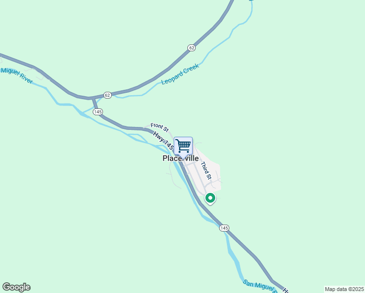 map of restaurants, bars, coffee shops, grocery stores, and more near 100-286 Fourth Street in Placerville