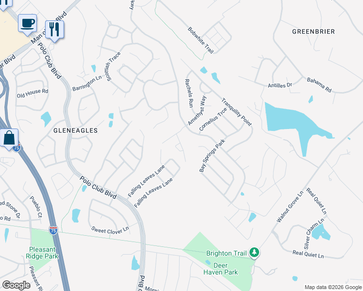 map of restaurants, bars, coffee shops, grocery stores, and more near Alcott Place in Lexington
