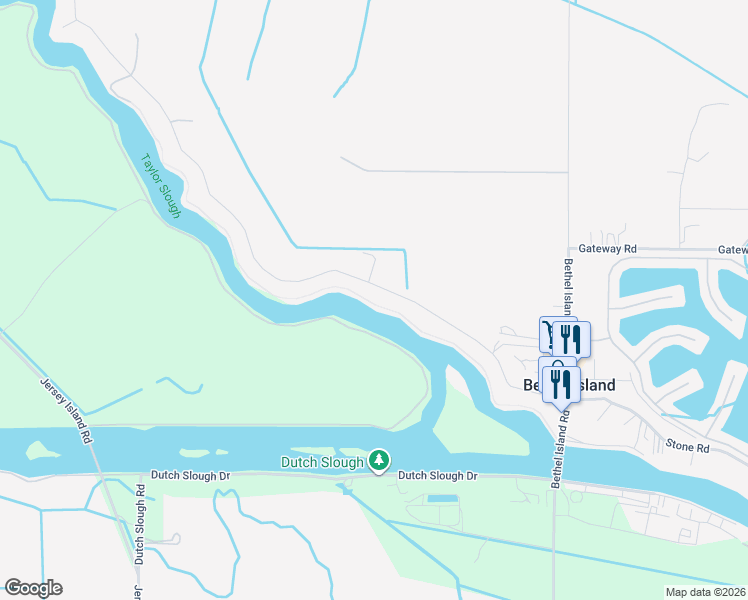 map of restaurants, bars, coffee shops, grocery stores, and more near 2616 Taylor Road in Bethel Island