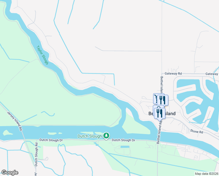 map of restaurants, bars, coffee shops, grocery stores, and more near 2616 Taylor Road in Bethel Island