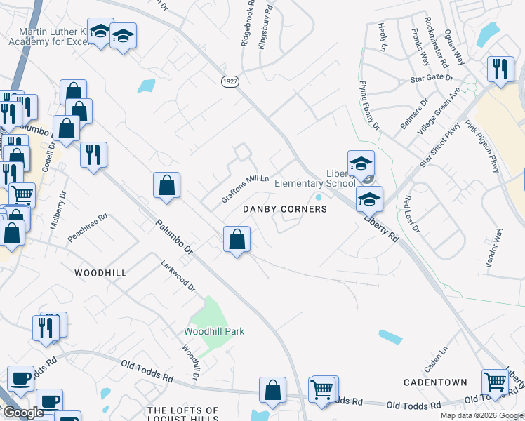 map of restaurants, bars, coffee shops, grocery stores, and more near 660 Smugglers Notch Drive in Lexington