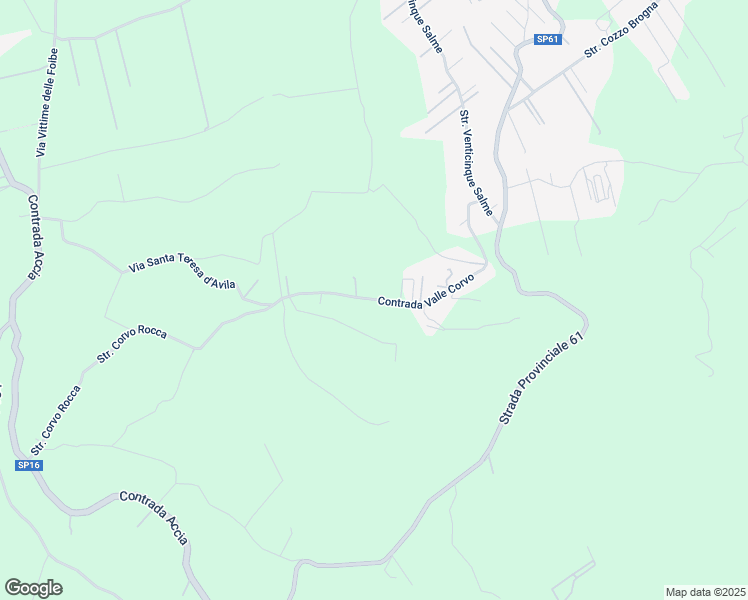 map of restaurants, bars, coffee shops, grocery stores, and more near 25 Contrada Valle Corvo in Città metropolitana di Palermo