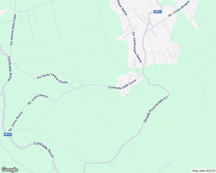 map of restaurants, bars, coffee shops, grocery stores, and more near 25 Contrada Valle Corvo in Provincia di Palermo
