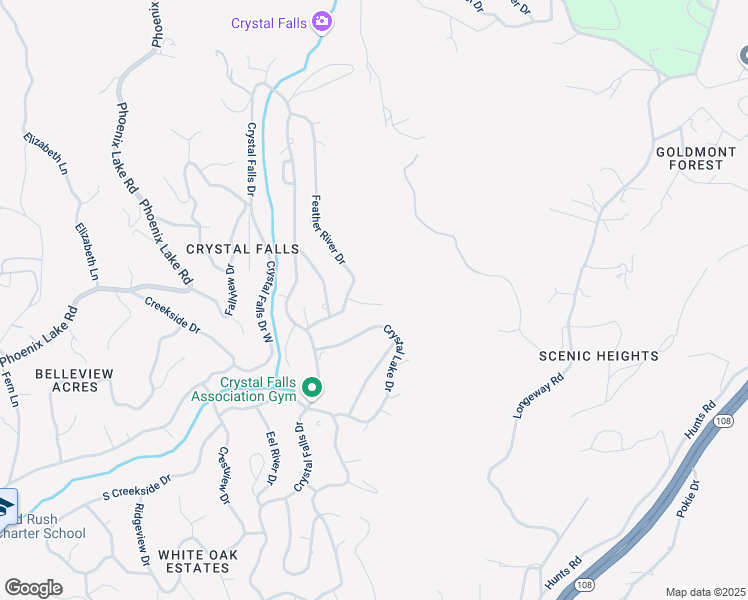 map of restaurants, bars, coffee shops, grocery stores, and more near 17134 Salmon River Court in Sonora