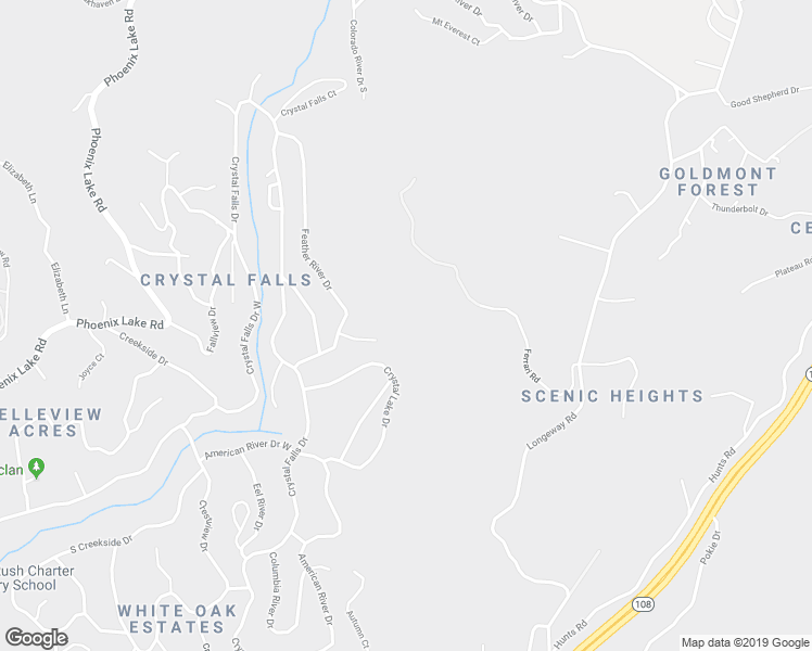 map of restaurants, bars, coffee shops, grocery stores, and more near 17134 Salmon River Court in Sonora