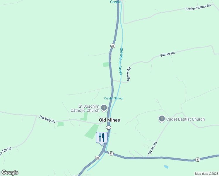 map of restaurants, bars, coffee shops, grocery stores, and more near 10025 Koch Road in Cadet