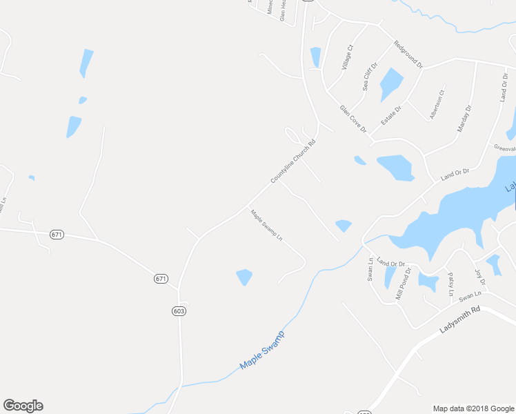 map of restaurants, bars, coffee shops, grocery stores, and more near 18027 Countyline Church Road in Ruther Glen