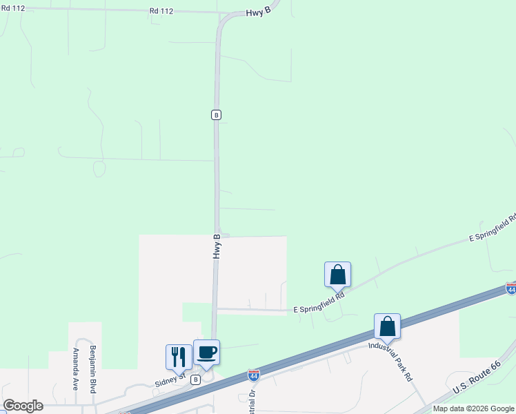 map of restaurants, bars, coffee shops, grocery stores, and more near 14840 State Route B in Saint James