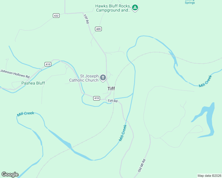 map of restaurants, bars, coffee shops, grocery stores, and more near in Tiff
