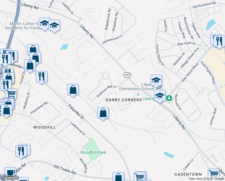 map of restaurants, bars, coffee shops, grocery stores, and more near 660 Smugglers Notch Drive in Lexington