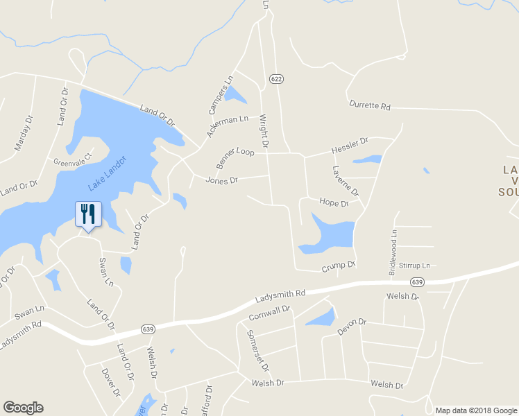 map of restaurants, bars, coffee shops, grocery stores, and more near 4 Ingram Court in Ruther Glen