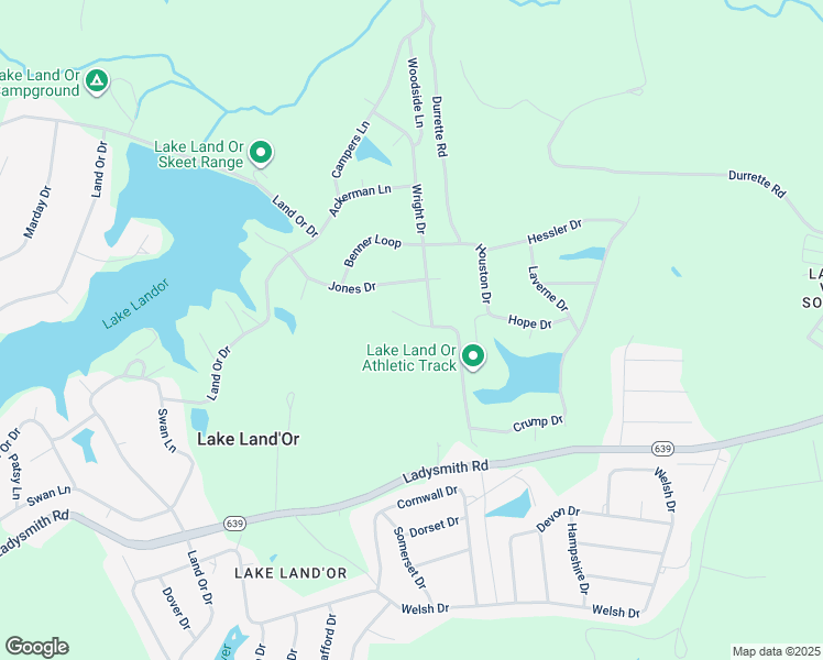 map of restaurants, bars, coffee shops, grocery stores, and more near 4 Ingram Court in Ruther Glen