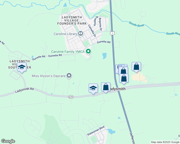 Ladysmith VA Walk Score