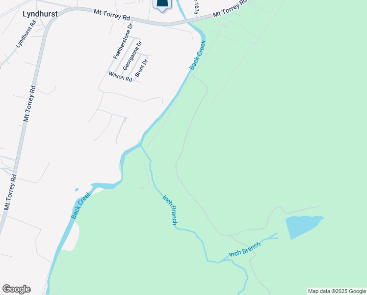 map of restaurants, bars, coffee shops, grocery stores, and more near Inch Robinson Lane in Lyndhurst