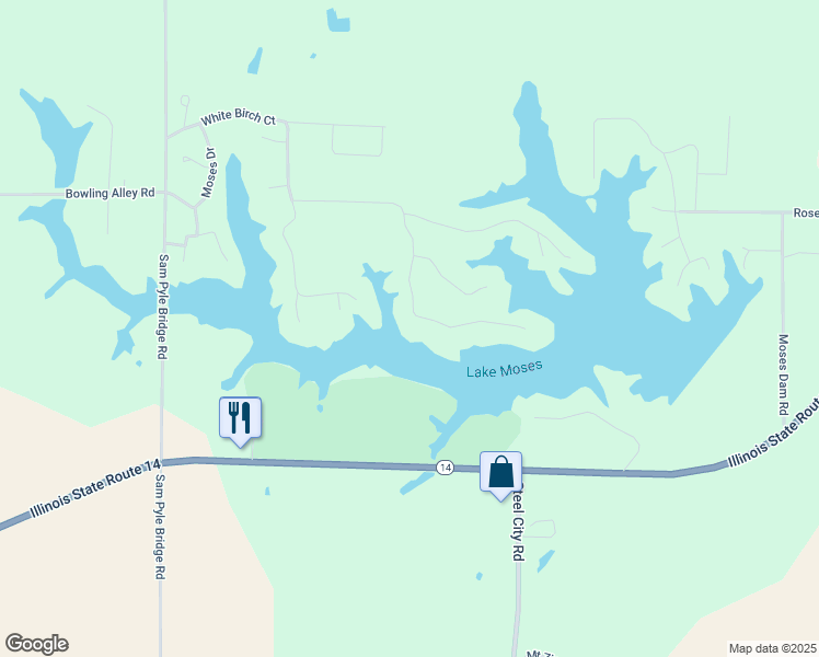 map of restaurants, bars, coffee shops, grocery stores, and more near 15332 Lakepoint Drive in Benton