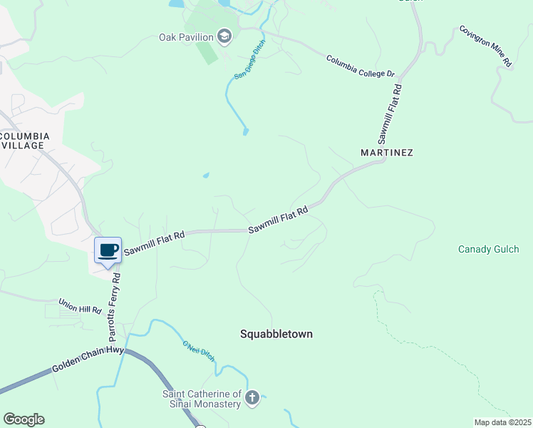 map of restaurants, bars, coffee shops, grocery stores, and more near 11780 Rambler Road in Sonora