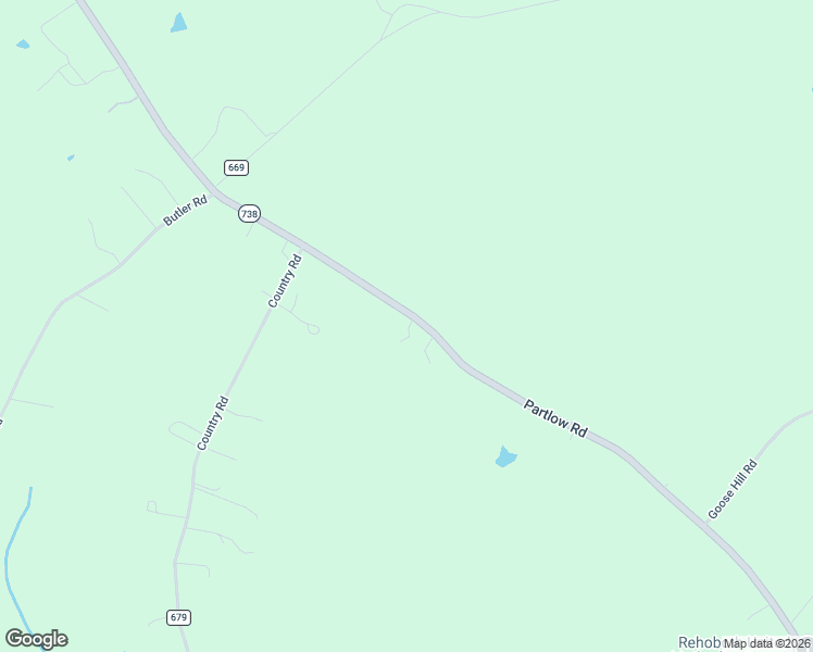 map of restaurants, bars, coffee shops, grocery stores, and more near 2240 Partlow Road in Beaverdam