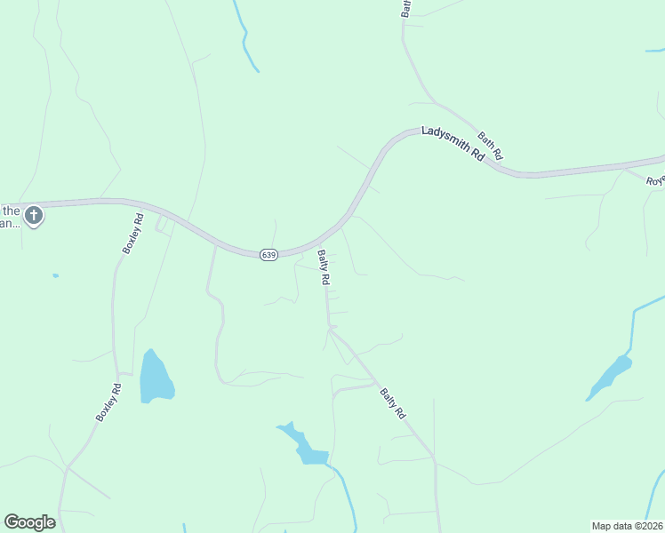 map of restaurants, bars, coffee shops, grocery stores, and more near 17443 Balty Road in Ruther Glen