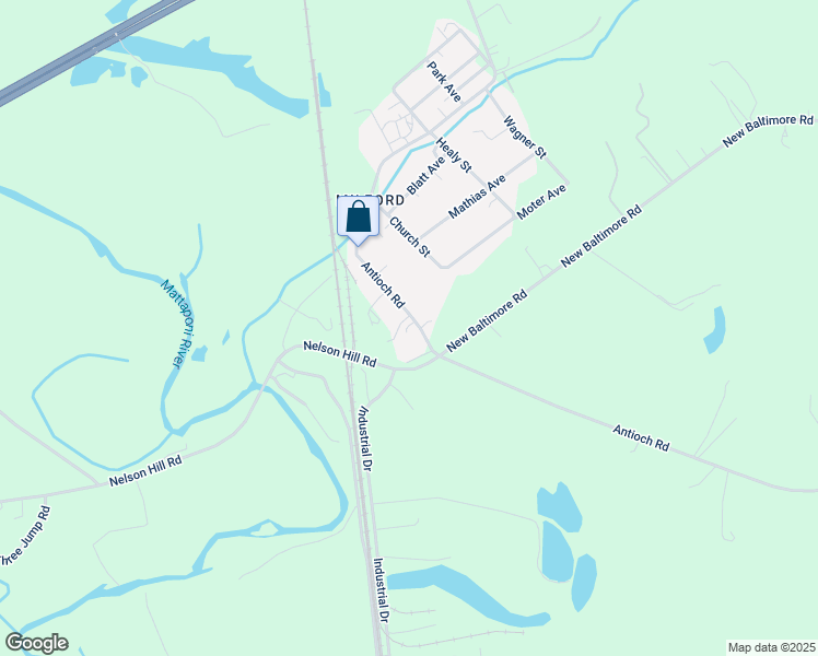 map of restaurants, bars, coffee shops, grocery stores, and more near 15516 Antioch Rd in Caroline