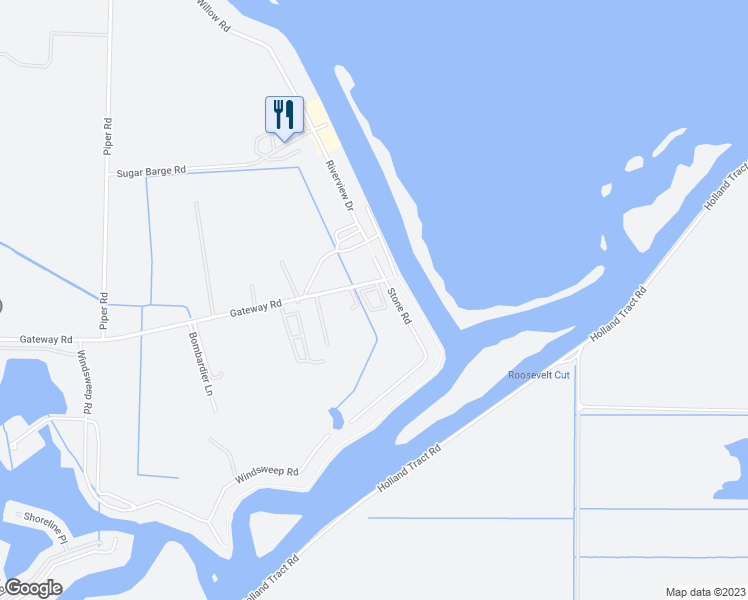 map of restaurants, bars, coffee shops, grocery stores, and more near 4610 Gateway Road in Bethel Island