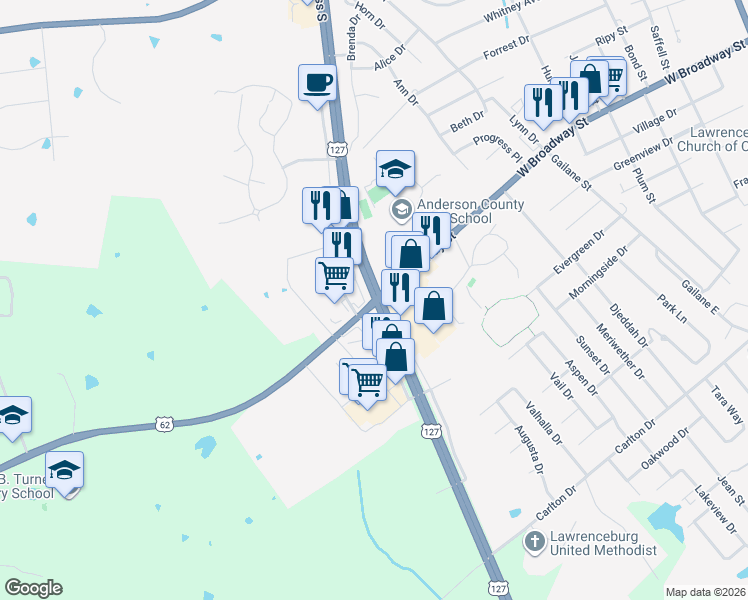 100 Fox Creek Road, Lawrenceburg KY Walk Score