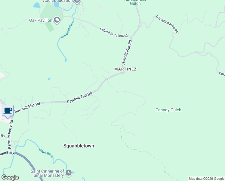 map of restaurants, bars, coffee shops, grocery stores, and more near 21948 Marcus Lane in Sonora