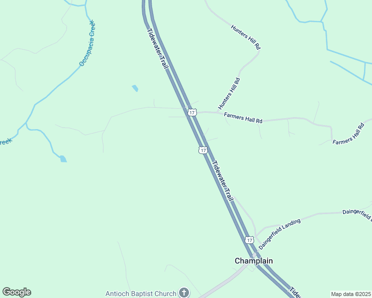 map of restaurants, bars, coffee shops, grocery stores, and more near 10560 Tidewater Trail in Champlain