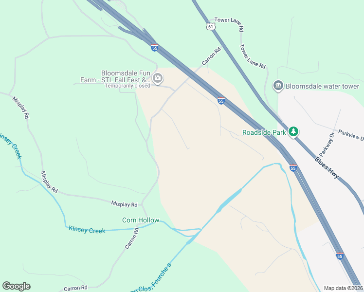 map of restaurants, bars, coffee shops, grocery stores, and more near 7215 Autumn Ridge Road in Bloomsdale