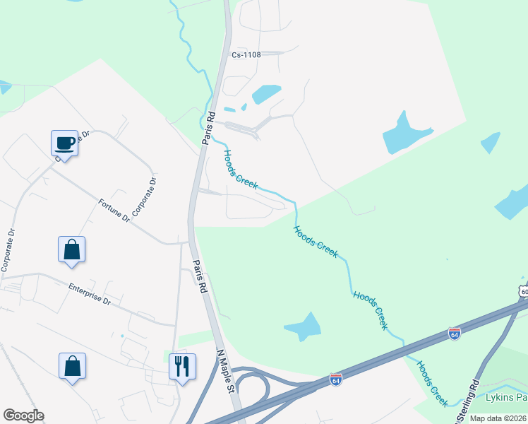 map of restaurants, bars, coffee shops, grocery stores, and more near 126 Bay Hill Drive in Winchester