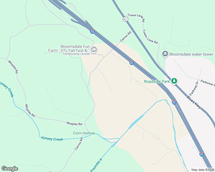 map of restaurants, bars, coffee shops, grocery stores, and more near 7215 Autumn Ridge in Bloomsdale
